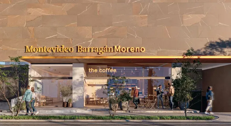 Fachada del desarrollo Montevideo, Guadalajara