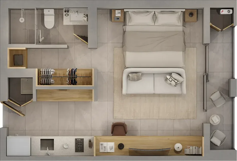 Plano interior del modelo Urban