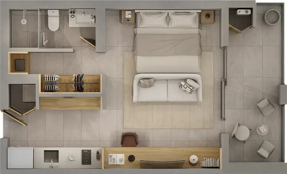 Plano interior del modelo Urban Terraza